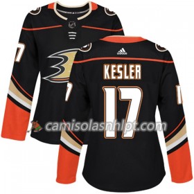 Camisola Anaheim Ducks Ryan Kesler 17 Adidas 2017-2018 Preto Authentic - Mulher